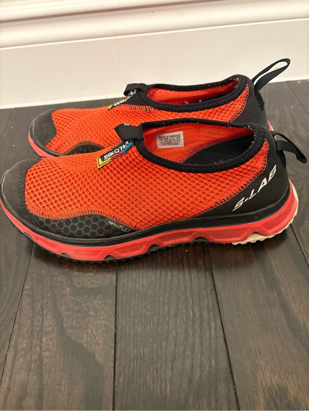 Salomon S Lab RX 3.0 Trail Running Shoes Womens Red and Black 8.5 Size